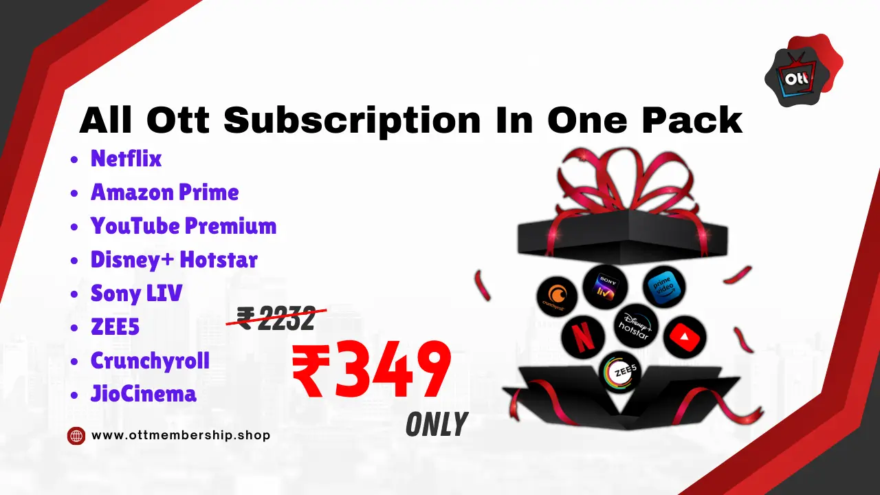 All OTT subscription in one pack offering access to multiple streaming services