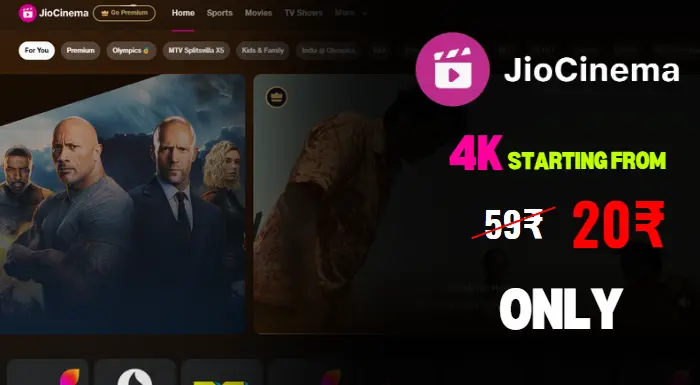 JioCinema Premium subscription at a cheap price with access to movies and TV shows